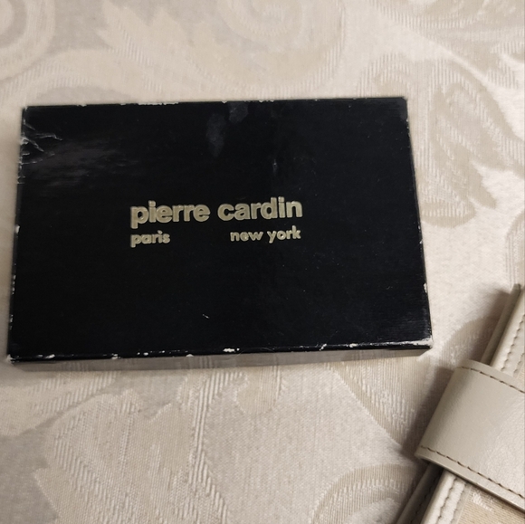 Pierre Cardin Vintage Key Holder Leather Canvas Monogram 6 Ring New in Box - Picture 3 of 8